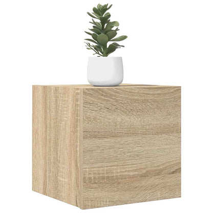Wall-mounted TV Cabinet Set 30.5x30x30 cm 4 pcs Sonoma oak