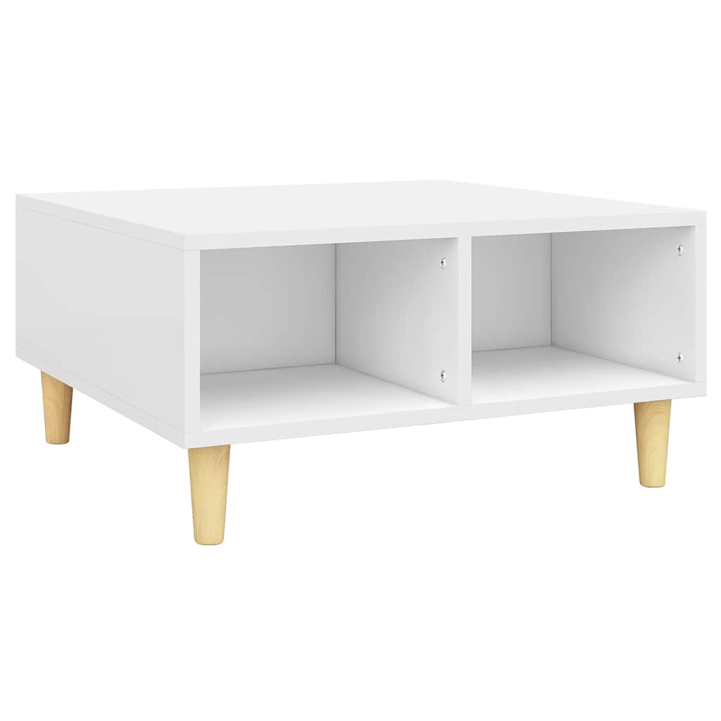 Coffee Table 60x60x30 cm Engineered Wood White