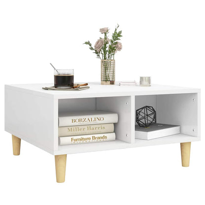 Coffee Table 60x60x30 cm Engineered Wood White