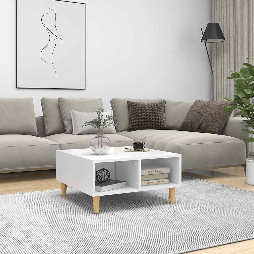 Coffee Table 60x60x30 cm Engineered Wood White