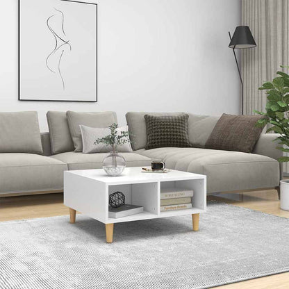 Coffee Table 60x60x30 cm Engineered Wood White