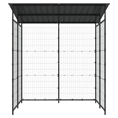 vidaXL Bicycle Shed 190x190x222 cm Steel Black 3