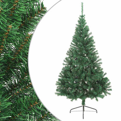 Artificial Half Christmas Tree with Stand PVC 240 cm Green