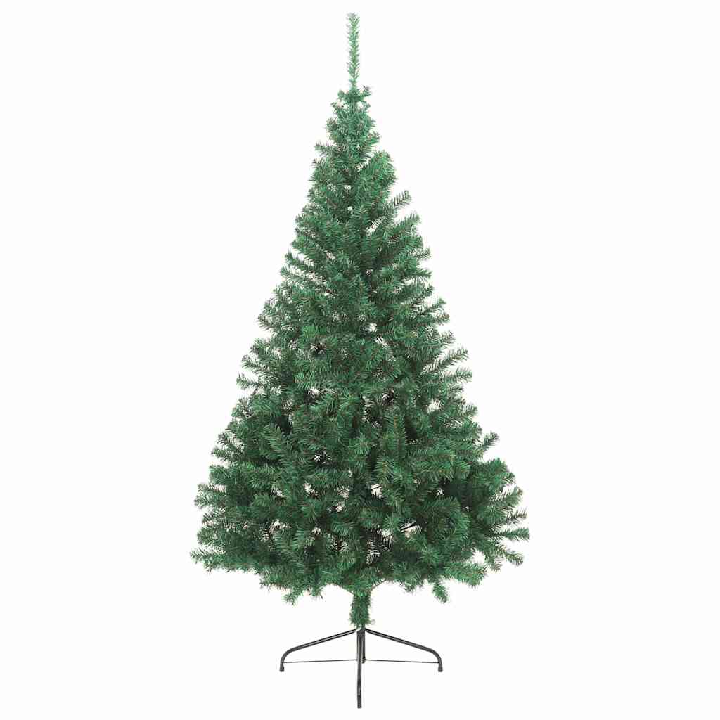 Artificial Half Christmas Tree with Stand PVC 240 cm Green