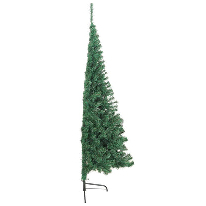 Artificial Half Christmas Tree with Stand PVC 240 cm Green