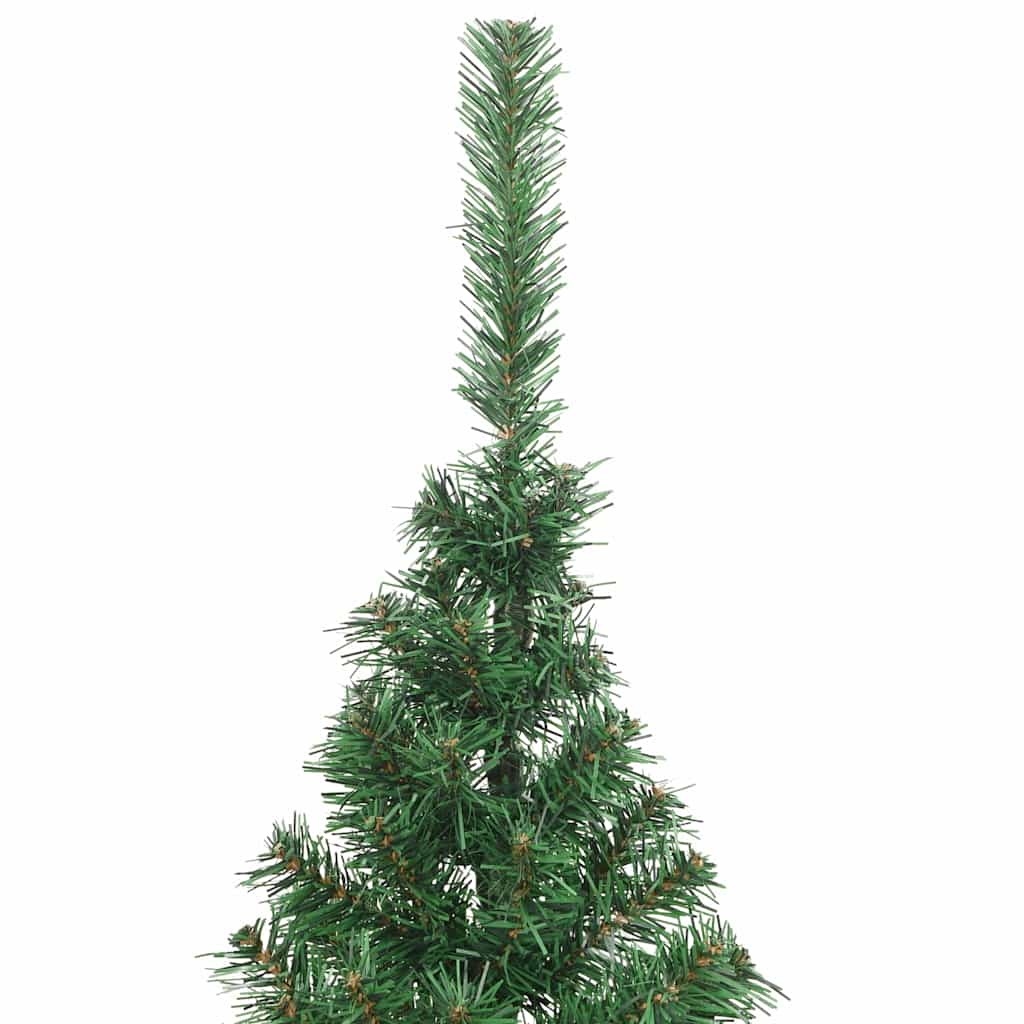 Artificial Half Christmas Tree with Stand PVC 240 cm Green