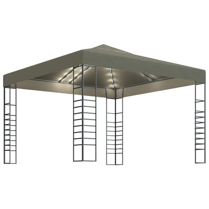 vidaXL Gazebo | Taupe | 100% Polyester fabric with PA coating | 3x3 m 2