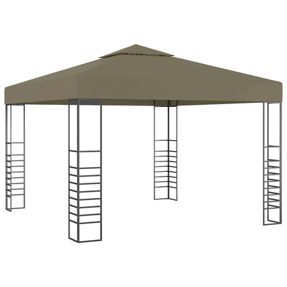 vidaXL Gazebo | Taupe | 100% Polyester fabric with PA coating | 3x3 m 3