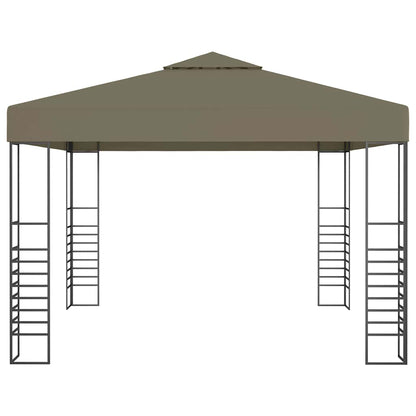 vidaXL Gazebo | Taupe | 100% Polyester fabric with PA coating | 3x3 m 4