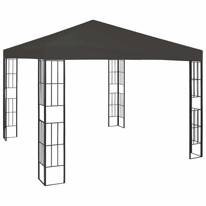 vidaXL Gazebo with LED String Lights 3x3 m Anthracite 3