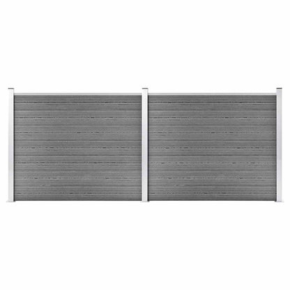 vidaXL Fence Panel WPC 180x146 cm Grey