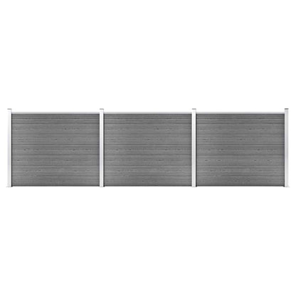 vidaXL Fence Panel WPC 180x146 cm Grey