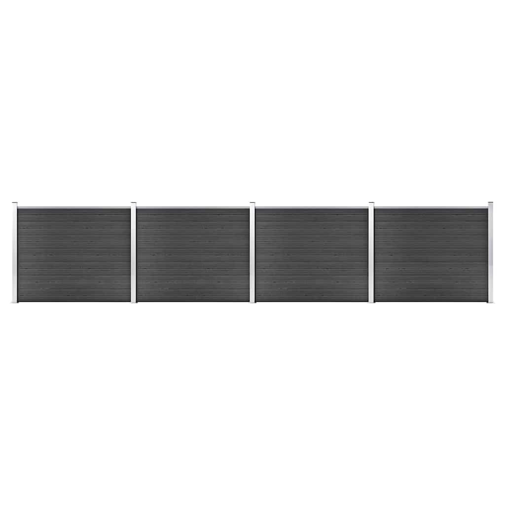 vidaXL Fence Panel WPC 180x146 cm Grey