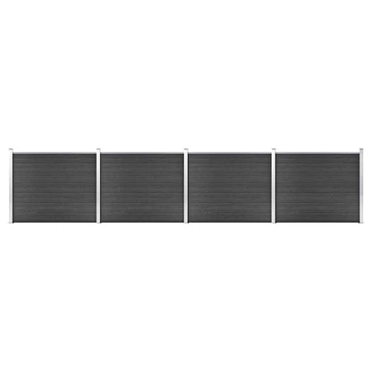 vidaXL Fence Panel WPC 180x146 cm Grey