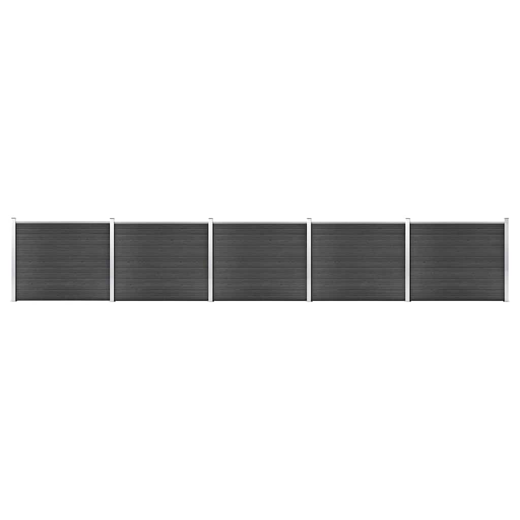 vidaXL Fence Panel WPC 180x146 cm Grey