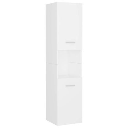 vidaXL Bathroom Furniture Set | White | Engineered Wood, Acrylic, Ceramic 4