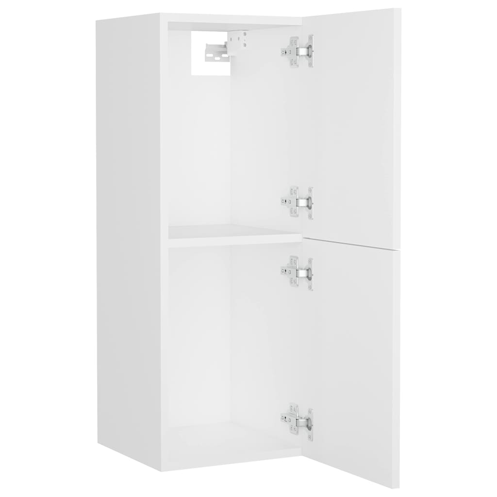 vidaXL Bathroom Furniture Set White Engineered Wood 5