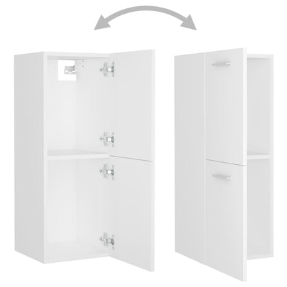 vidaXL Bathroom Furniture Set White Engineered Wood 6