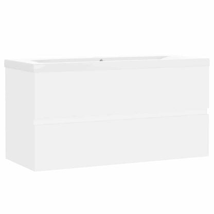 vidaXL Sink Cabinet With Basin | White | Engineered wood, Ceramic | Standard 2
