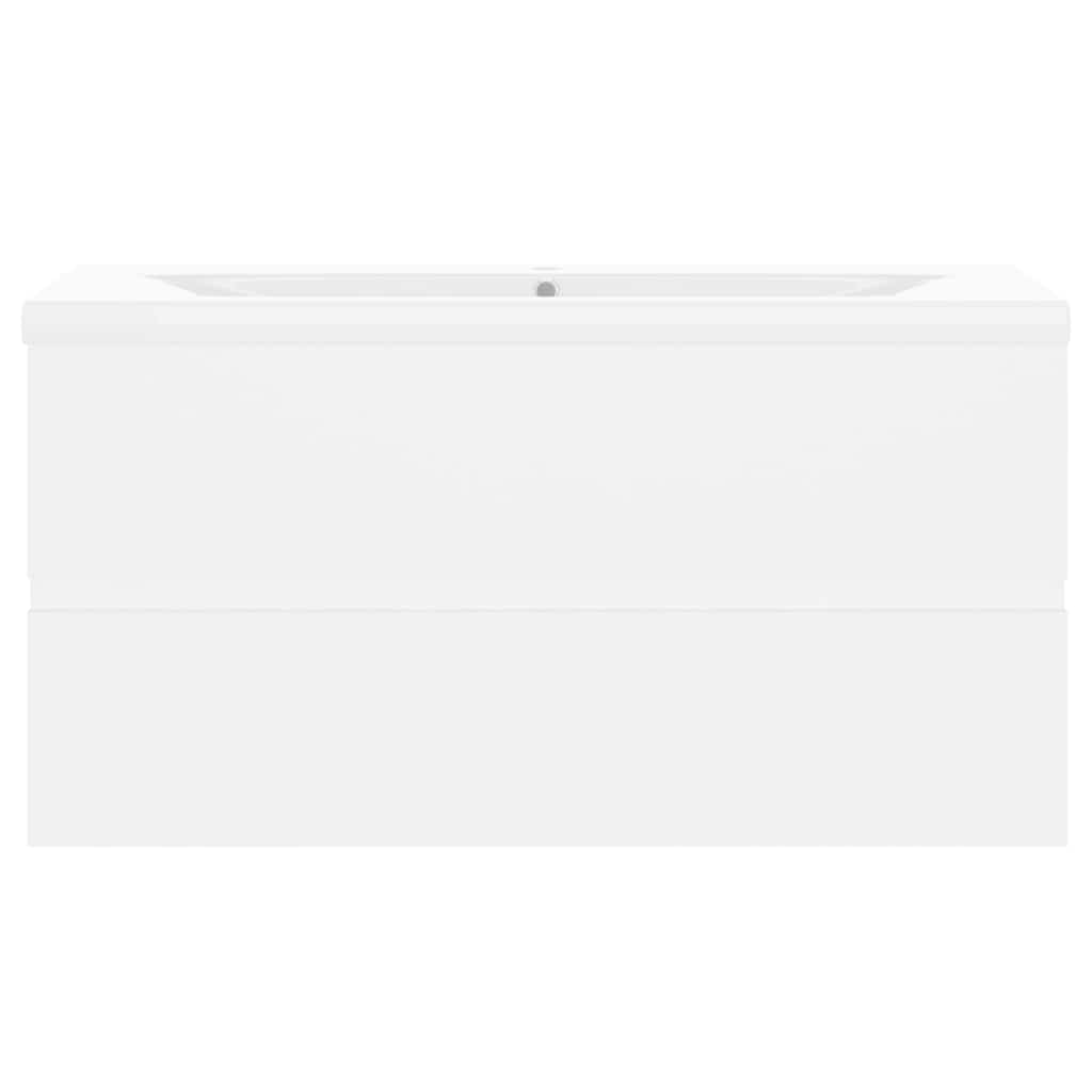 vidaXL Sink Cabinet With Basin | White | Engineered wood, Ceramic | Standard 6