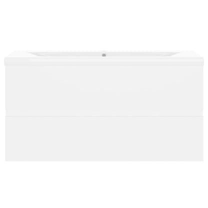vidaXL Sink Cabinet With Basin | White | Engineered wood, Ceramic | Standard 6