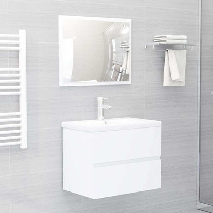 Bathroom Furniture Set Engineered Wood 60 x 38.5 x 45 cm White