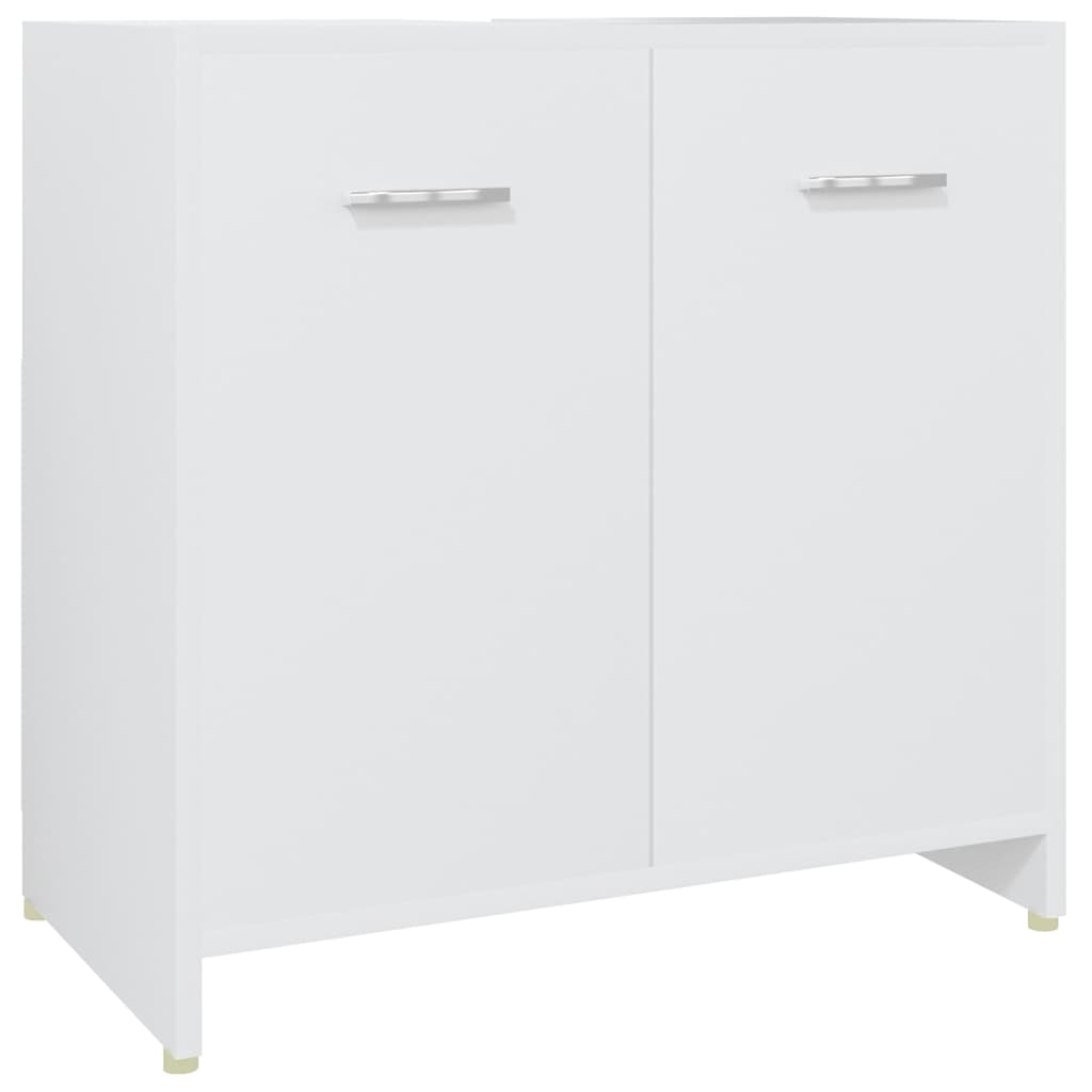 vidaXL 4 Piece Bathroom Furniture Set White 4