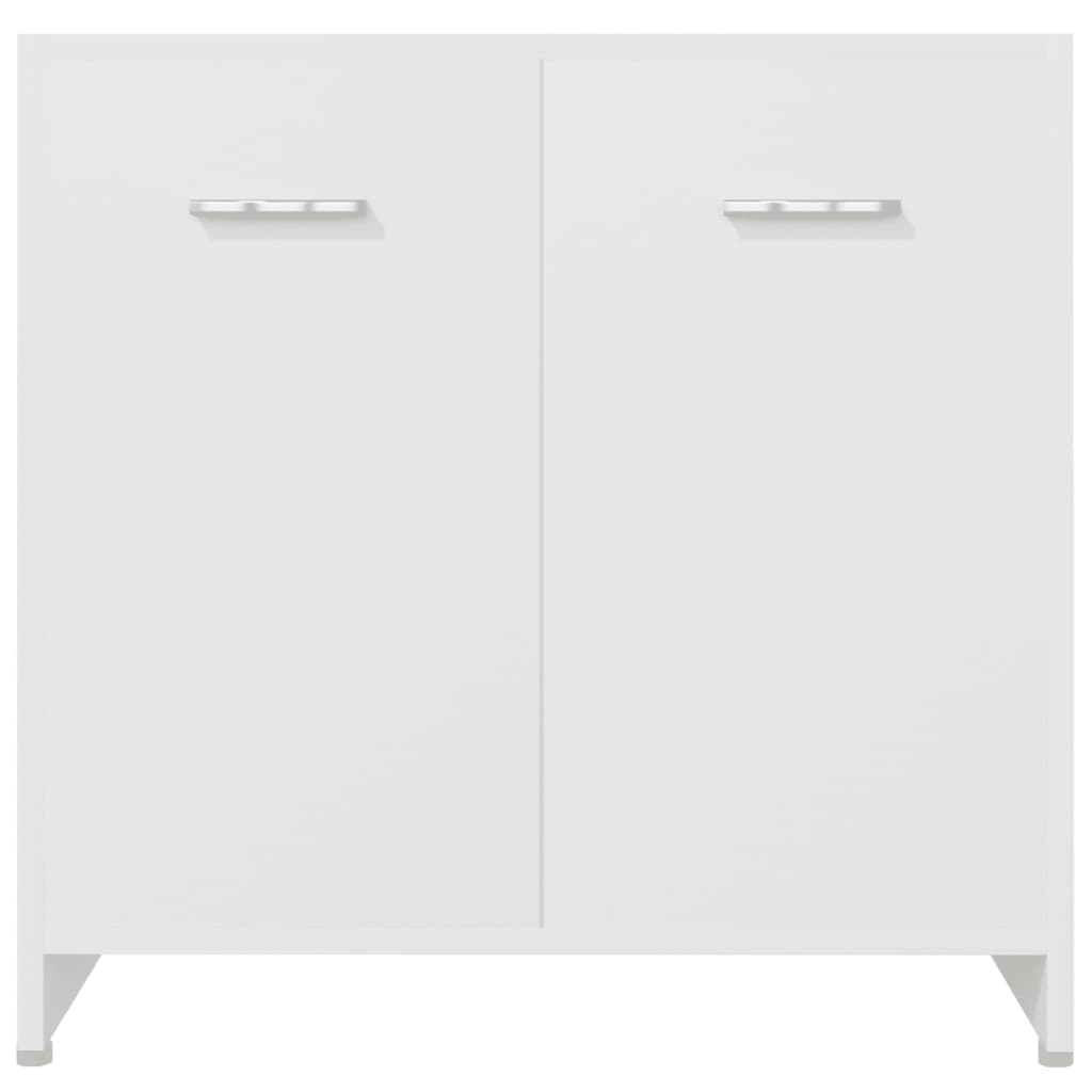 vidaXL 4 Piece Bathroom Furniture Set White 5