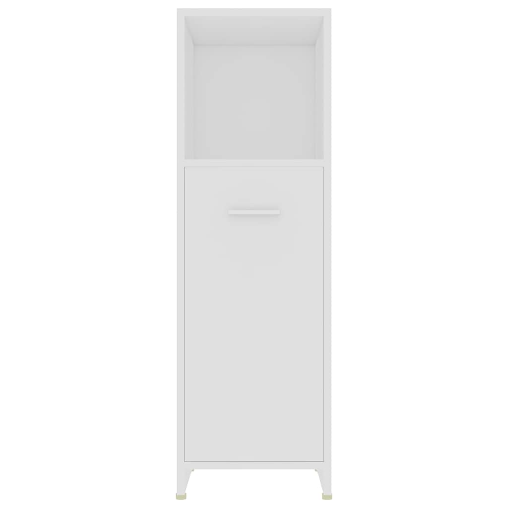 vidaXL 4 Piece Bathroom Furniture Set White 6