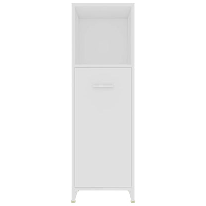 vidaXL 4 Piece Bathroom Furniture Set White 6