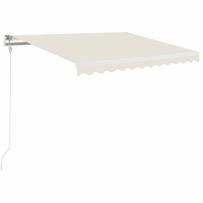 vidaXL Manual Retractable Awning 350x250 cm Cream 2