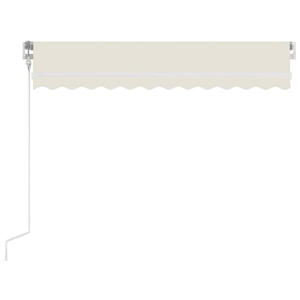 vidaXL Manual Retractable Awning 350x250 cm Cream 3