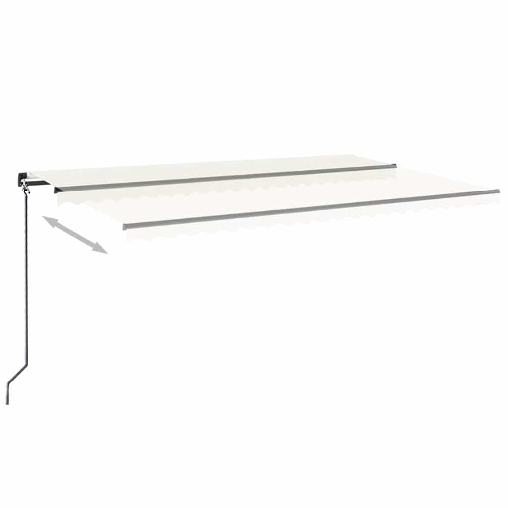Manual Retractable Awning Drop 300 cm Cream