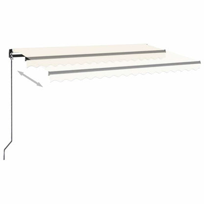 vidaXL Manual Retractable Awning 400x350 cm Cream 6