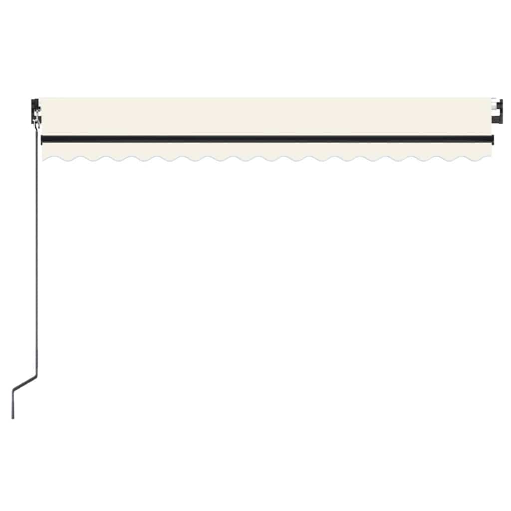 vidaXL Manual Retractable Awning 400x350 cm Cream 3