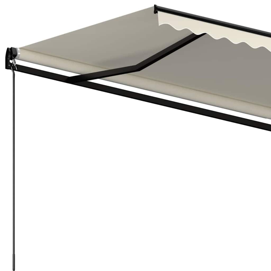vidaXL Manual Retractable Awning 400x350 cm Cream 4