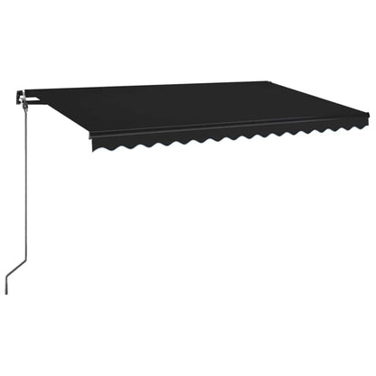 vidaXL Manual Retractable Awning 400x350 cm Anthracite 2