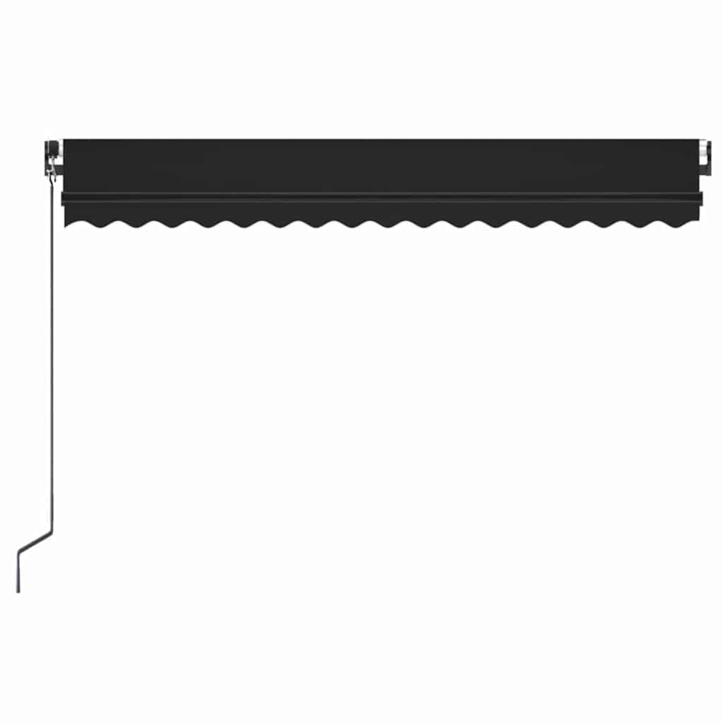 vidaXL Manual Retractable Awning 400x350 cm Anthracite 3