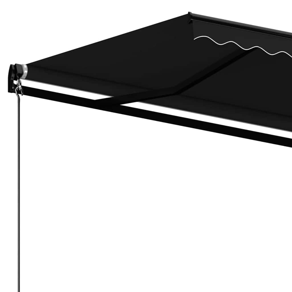 vidaXL Manual Retractable Awning 400x350 cm Anthracite 4
