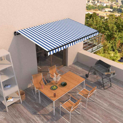 vidaXL Manual Awning 4 x 3.5 m 100% Polyester Drop 350 cm