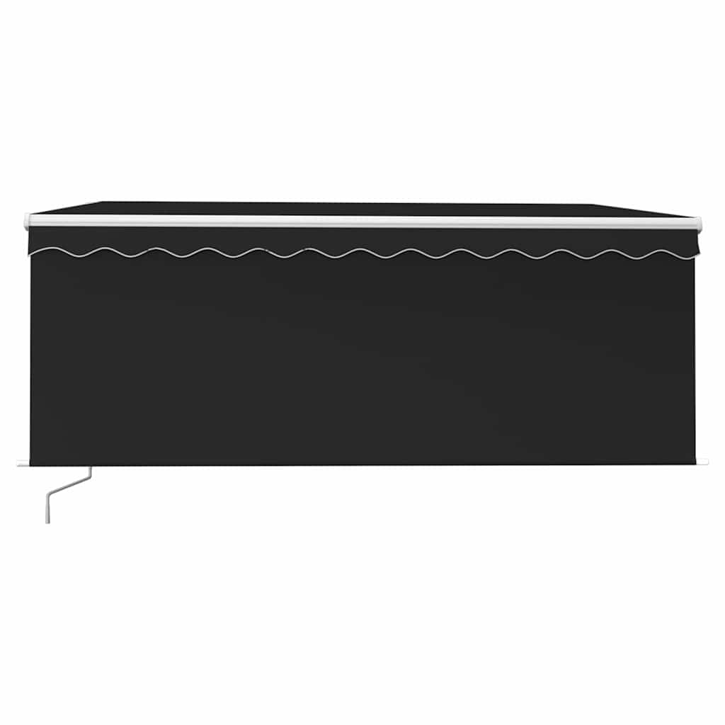 vidaXL Manual Retractable Awning with Blind 3x2.5m Anthracite 3