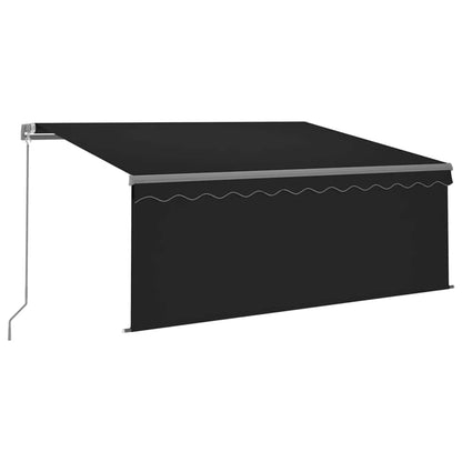 vidaXL Manual Retractable Awning with Blind&LED 3,5x2,5m Anthracite 2