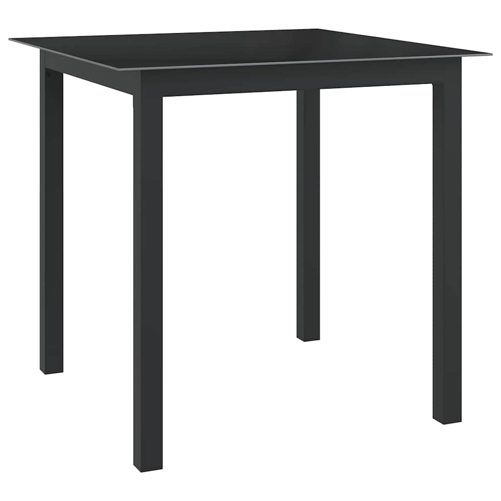 vidaXL 5 Piece Garden Dining Set Aluminium Anthracite 2
