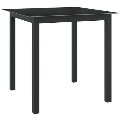 vidaXL 5 Piece Garden Dining Set Aluminium Anthracite 2