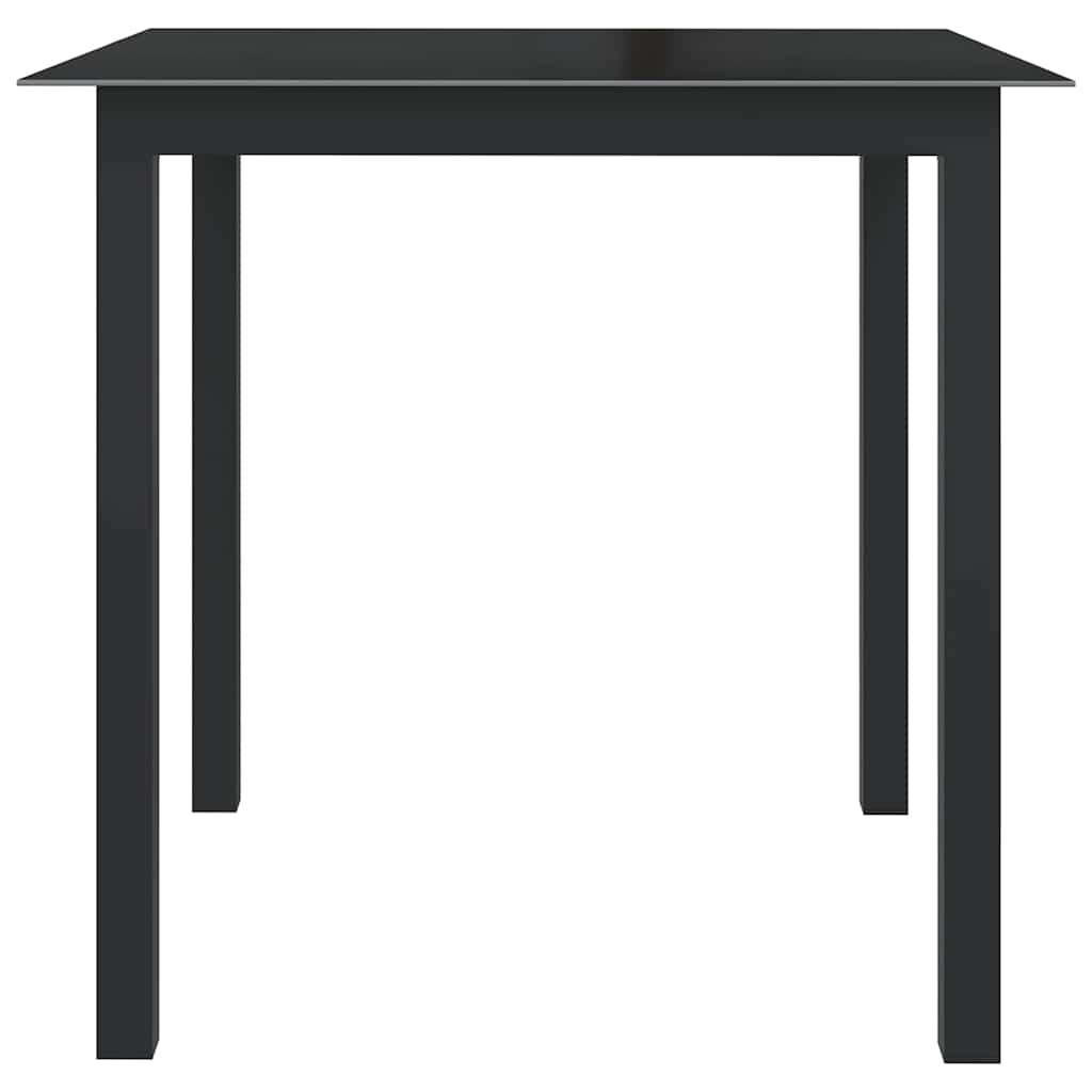 vidaXL 5 Piece Garden Dining Set Aluminium Anthracite 3