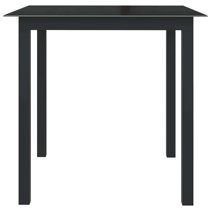 vidaXL 5 Piece Garden Dining Set Aluminium Anthracite 3