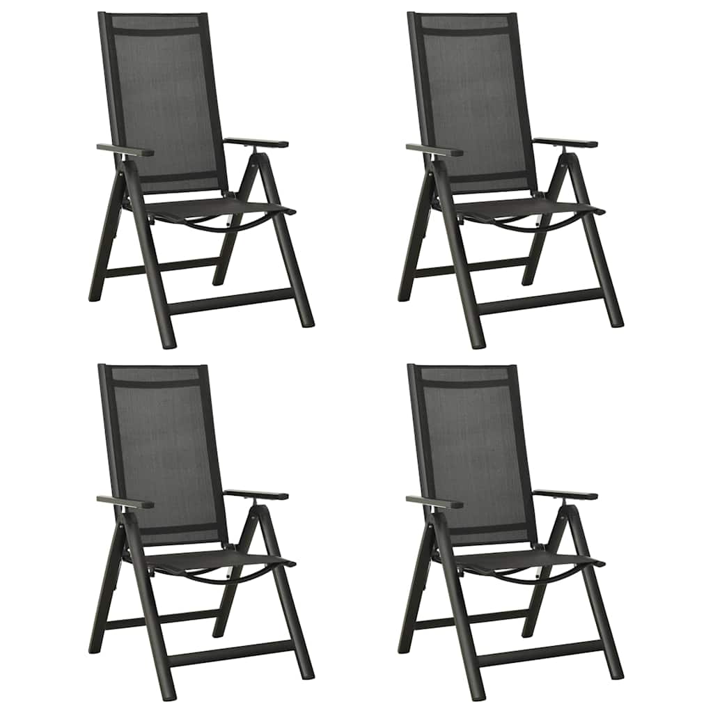 vidaXL 5 Piece Garden Dining Set Aluminium Anthracite 4