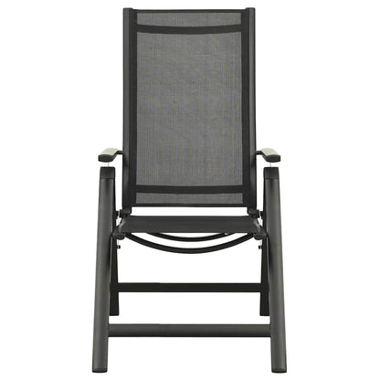 vidaXL 5 Piece Garden Dining Set Aluminium Anthracite 6