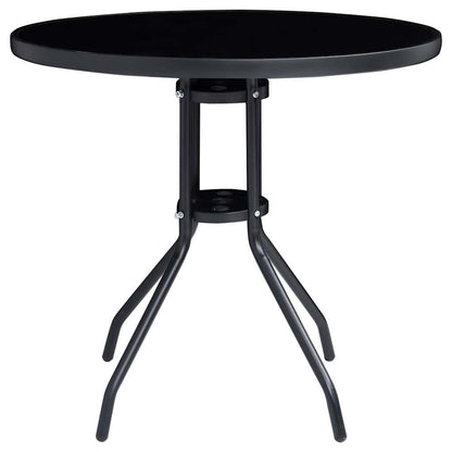 vidaXL 5 Piece Bistro Set Black and Anthracite 3