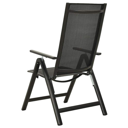 vidaXL 5 Piece Bistro Set Black and Anthracite 6